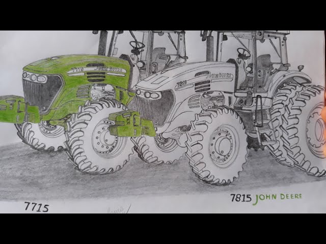 Como Desenhar Um Trator Jhon Deere ( Video Narrado ) 