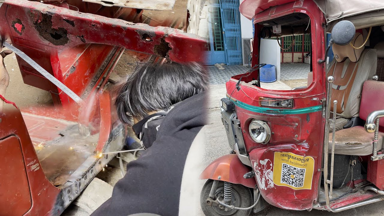 Autorickshaw Flooring Repair | Bajaj RE Autorickshaw - Tuk Tuk | Amazing Technology