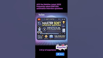 MAY 2025-Deloitte-Interview Questions asked for Automation QA JAVA | SDET/QA Automation.