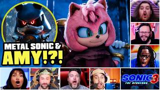Famous Reactors Reaction To Seeing Both Amy Rose & Metal Sonic | Sonic The Hedgehog 3 End Credits Reaction Wealth