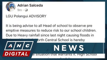 First day of classes suspended in some schools in Albay due to bad weather | ANC