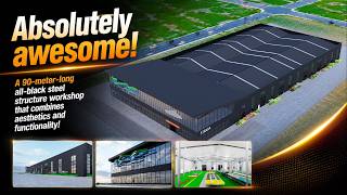 90.5m × 60.4m USA Steel Workshop | Complete Steel Building Solution by Canglong Group#steelstructure
