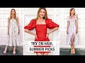 Pretty Summer Dresses Haul 2021-Try On Reformation, ASOS, Sezane & ZARA Packing for Summer Vacation