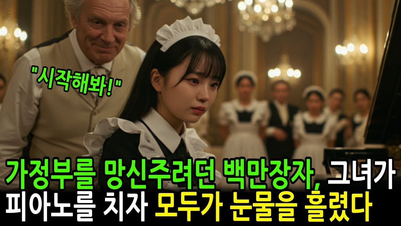 백만장자가 가정부에게 굴욕을 주기 위해 억지로 피아노를 치게 했지만, 그녀의 재능에 모두가 눈물을 흘렸다