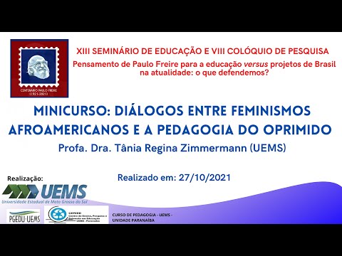 Minicurso: Diálogos entre feminismos afroamericanos e a pedagogia do oprimido