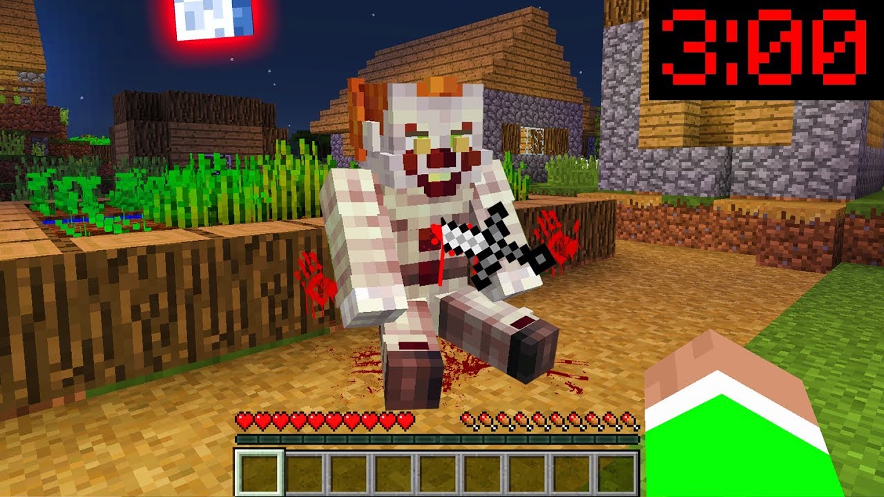 Minecraft PE: WHAT HAPPENED TO PENNYWISE at 3:00AM