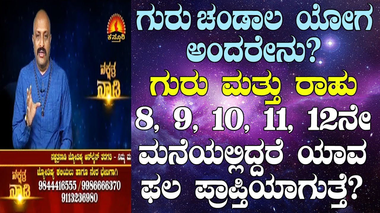 Guru Chandal Yoga - Toxic Combination of Jupiter & Rahu in Horoscope | Nakshatra Nadi | 15-05-2020