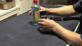 Zippoオイル缶詰め替え