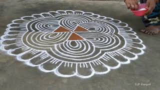 Purattasi madham kolam / Flowers padi kolam / amazing padi kolam Purattasi madham kolam / Flowers padi kolam / amazing padi kolam