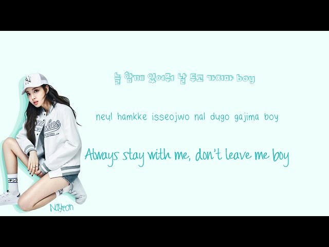 TWICE - Only You Lyrics (Only 너) Han|Rom|Eng Color Coded class=