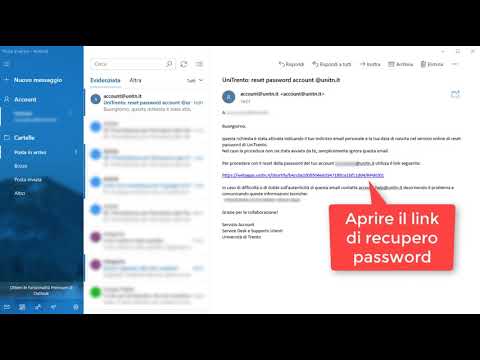Recupero password account @unitn.it