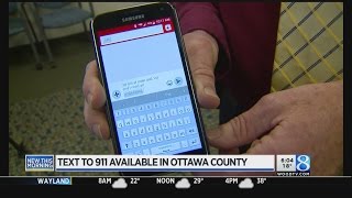 Text-to-911 service now available in Ottawa County