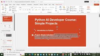 Python AI Developer Course 1.Introduction to Python : Simple Calculator