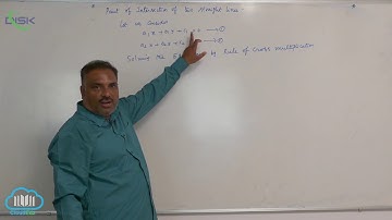 Intersection of two Straight Lines || Point of Intersection of two Straight Lines || Disk Telangana