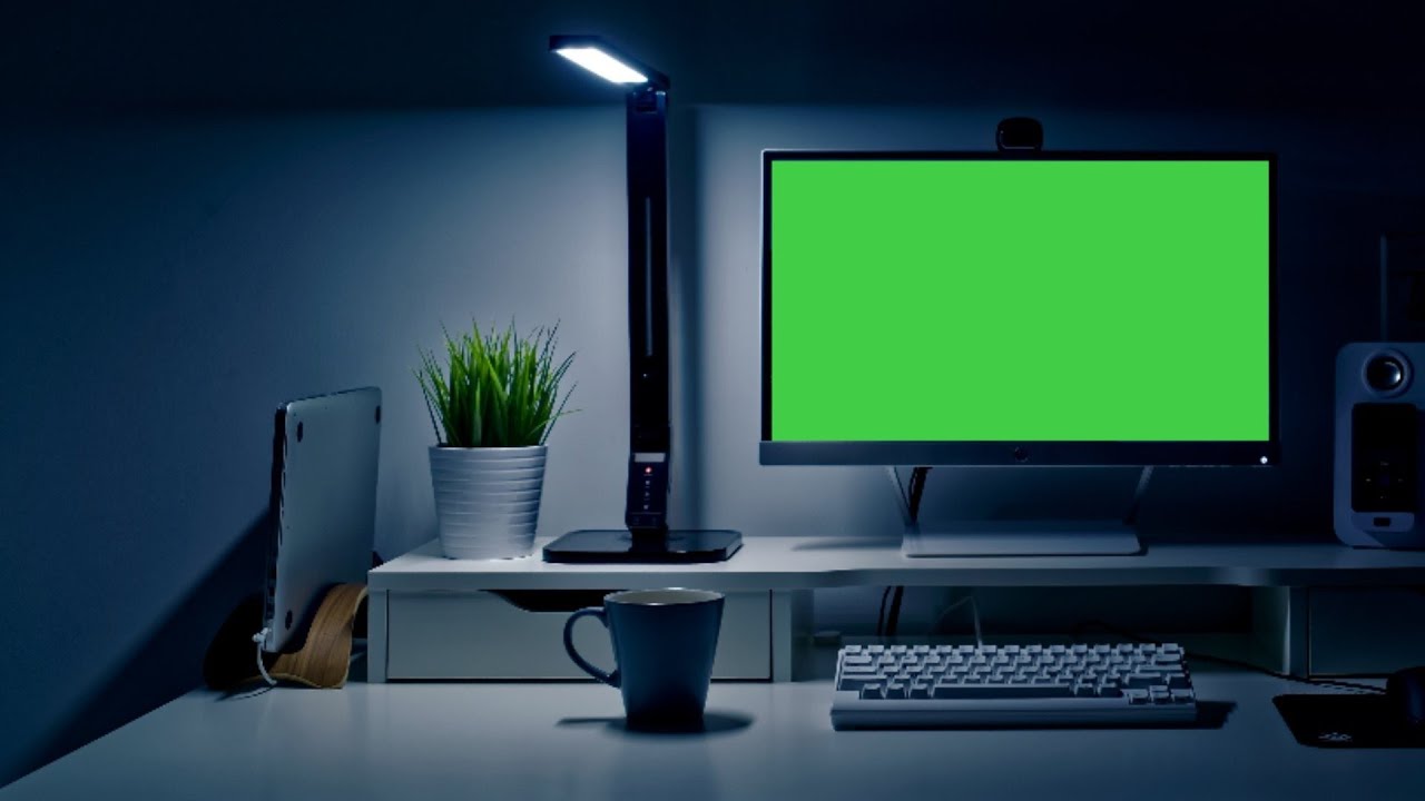 Free green screen computer setup - YouTube