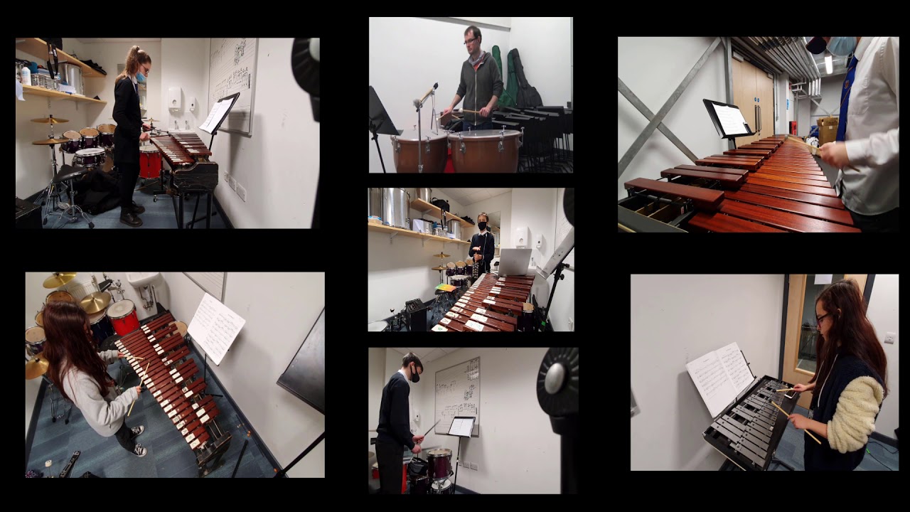 Brechin High School Percussion Ensemble On The Christmas Breeze - YouTube