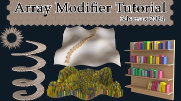 3ds Max 2024 Array Modifier | Tutorial