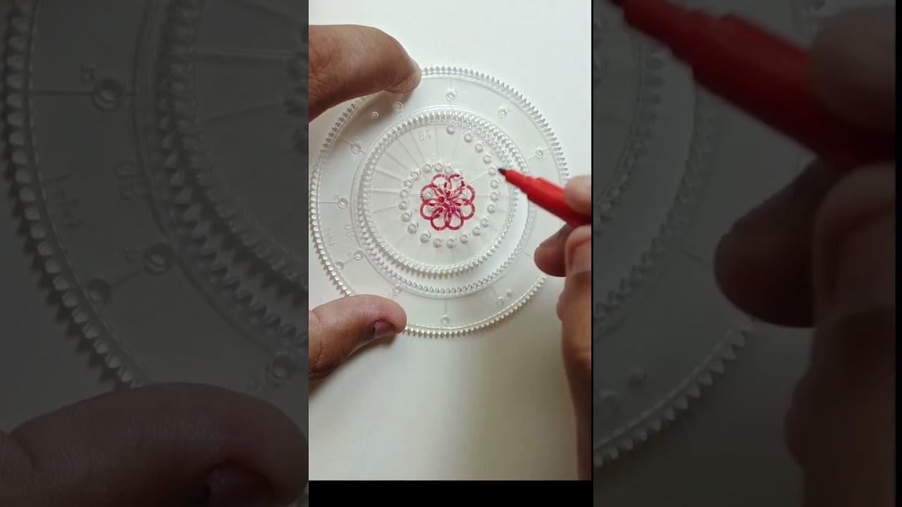 Colourful Spirograph Drawing 