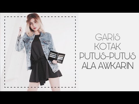 Cara Bikin Garis Kotak Putus - Putus Ala Awkarin - YouTube
