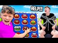 My LITTLE BROTHER Chooses the Mystery Buttons! *BAD IDEA*