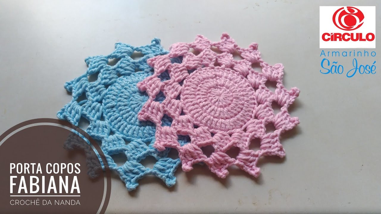 Porta copos em crochê Fabiana