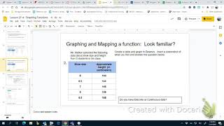 Creating a function from a table in Desmos