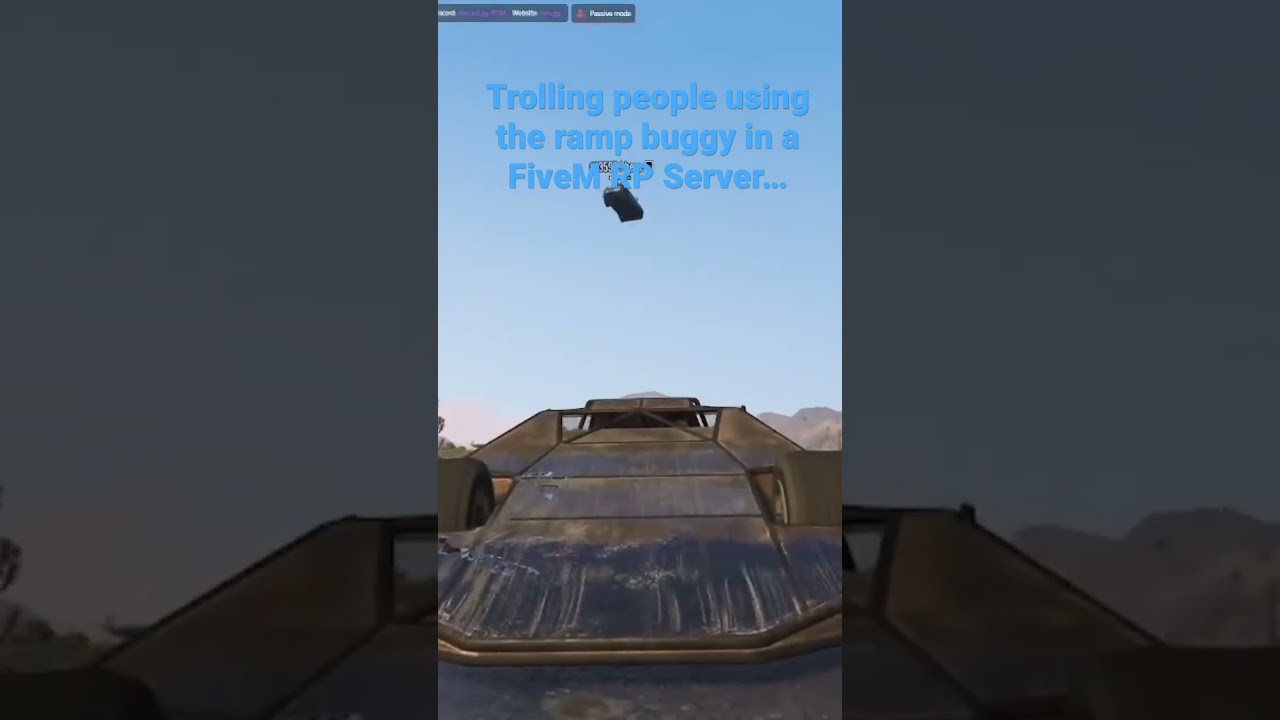 Ramp Car Trolling in a FiveM RP Server… gta5 gta gtav YouTube