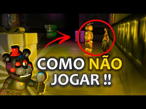 COMO (não) JOGAR FNAF 1 DOOM!!  Passando a primeira noite no fnaf doom - Fnaf  1 Doom Mod #1 