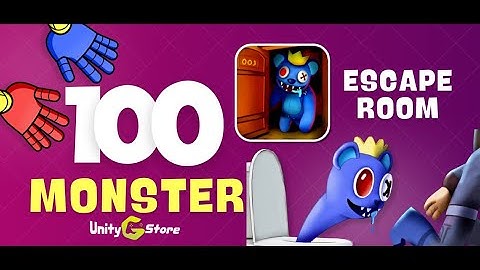 100 Monsters Game: Escape Room Game Unity Source Code - Unity Game Store