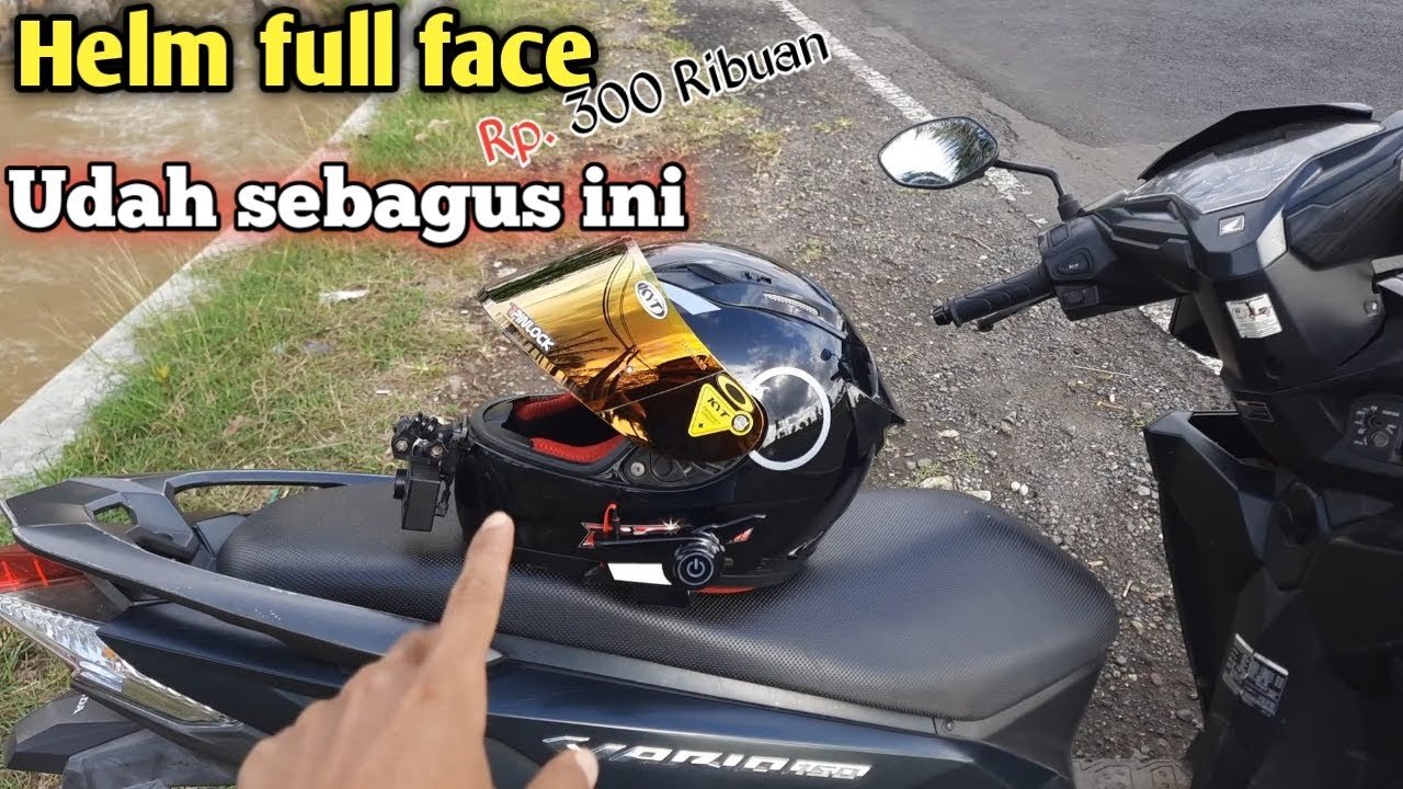 REVIEW HELM FULL FACE MURAH 300 RIBUAN jogjamotovlog YouTube