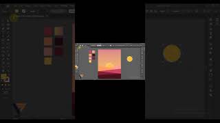 Flat Landscape Illustration In Adobe Illustrator