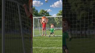 🥅 Goal! Goal! Goal! ⚽ | Fun Football Story | Lunovo Kids #shorts #playfootball #kidsvideo #viral