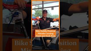 Bike Saddle Position Mistake Causing Hand and Neck Pain #CyclingTips#BikeFit#CyclingLife