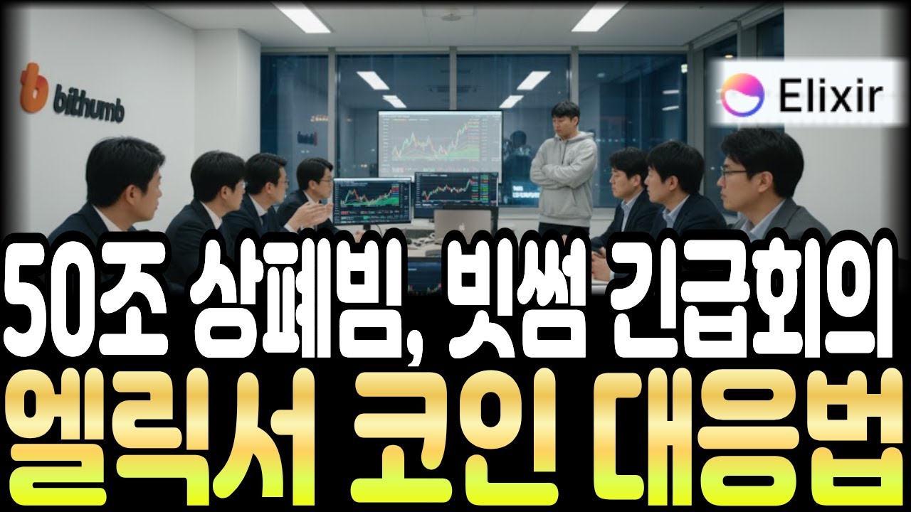 [엘릭서 코인] 🚨50조 상폐빔 빗썸 긴급 회의🚨 상폐빔 대응법 !!