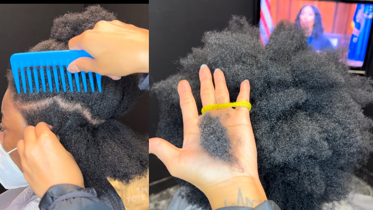 WHY YOU SHOULD DETANGLE YOUR HAIR BEFORE SHAMPOOING 😱 YouTube