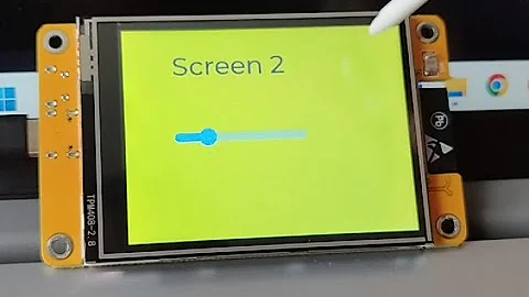 LVGL ESP32 2432S028R CYD (Beginner) tutorial on simple gestures/swipe to navigate between screen.