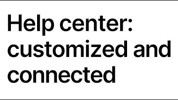 Intercom help center: customized and connected