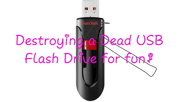 Destroying a Dead USB Flash Drive for fun!