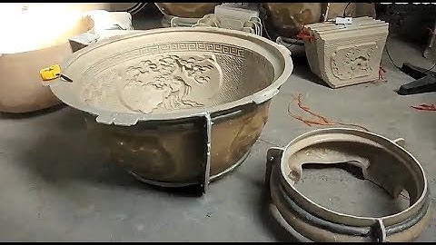 Khuôn chậu Sơn Cương - Khuôn chậu tròn 90 có lòng trong