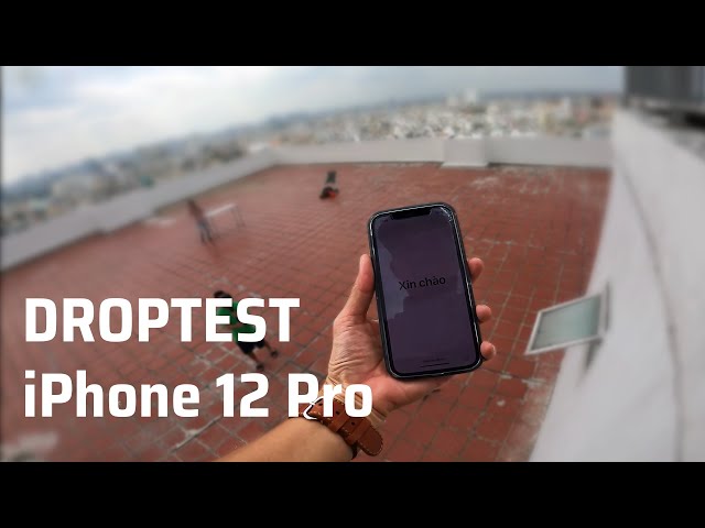 Droptest iPhone 12 Pro với ốp Gear4 và dán màn hình InvisibleShield