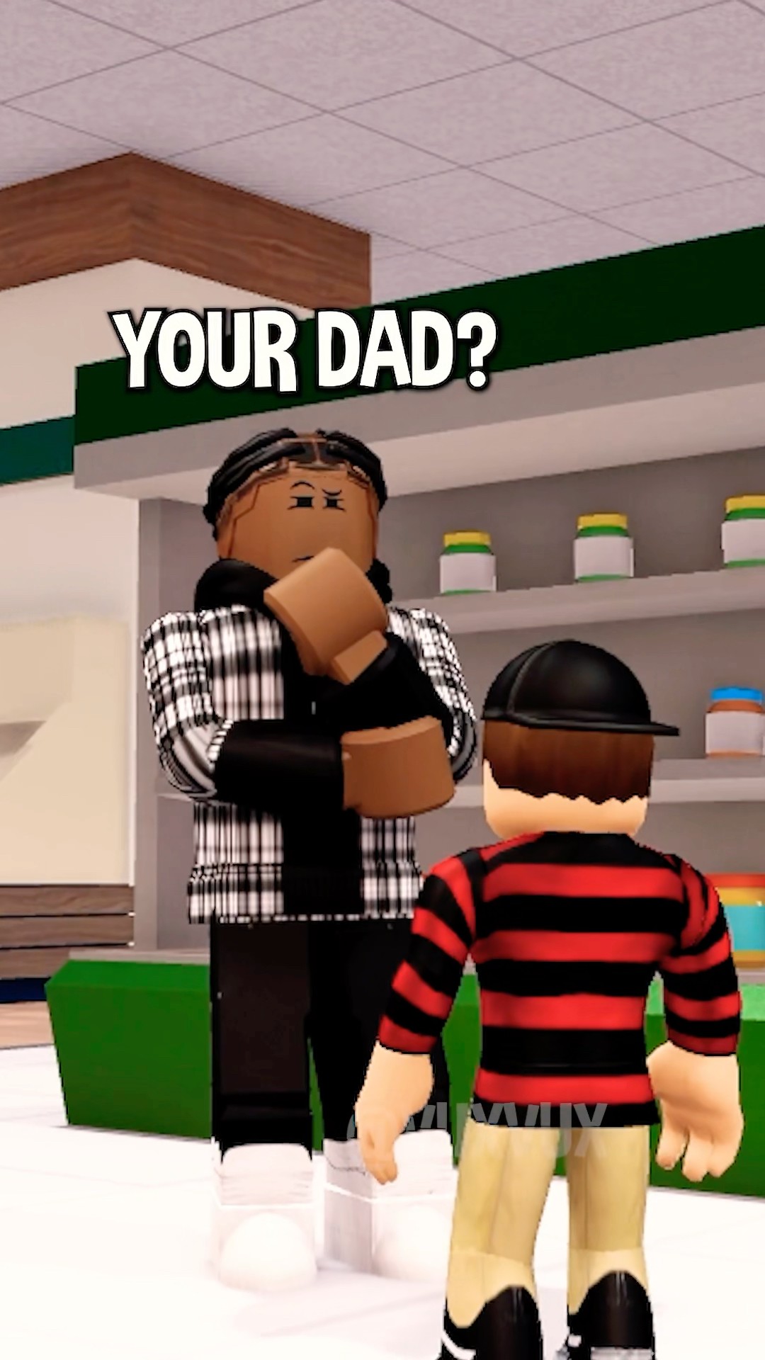 When I refer to a STRANGER as my DAD #roblox #berryave #shorts