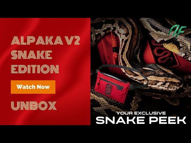 バッグ ALPAKA Zip Pouch Max 2 Snake Edition Red Year of the Snake Zip Pouch Max V2 - Limited Edition | Alpaka