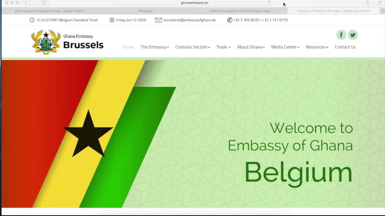 How To Apply For A Ghanaian Passport At The Embassy Of Ghana Belgium