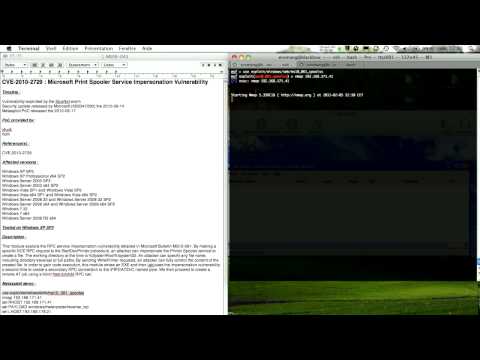 MS10-061 : Microsoft Print Spooler Service Impersonation Vulnerability