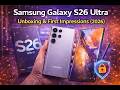 Samsung Galaxy S26 Ultra – Unboxing &amp; First Impressions (2026)