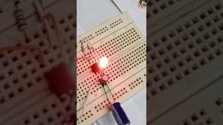 Electric project | Led blinking circuit | 555 timer ic | flasher circiut shorts short youtube