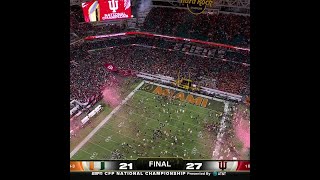 THE MOMENT THE INDIANA HOOSIERS WON THE NATIONAL CHAMPIONSHIP 🏆