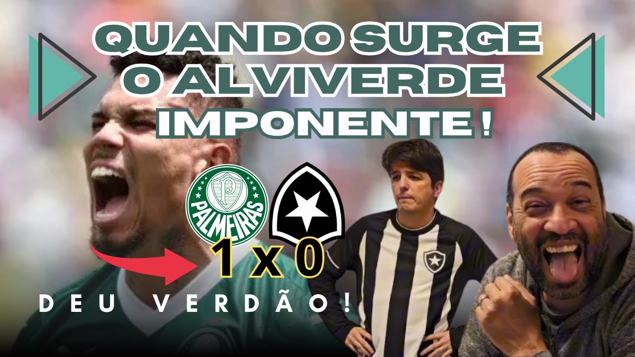REACT PALMEIRAS 1X0 BOTAFOGO - PALMEIRAS CLASSIFICADO! COPA DO MUNDO DE ...
