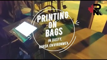 RNJet Marking & Coding on cement bags | Cement bag printing machine | RN Mark