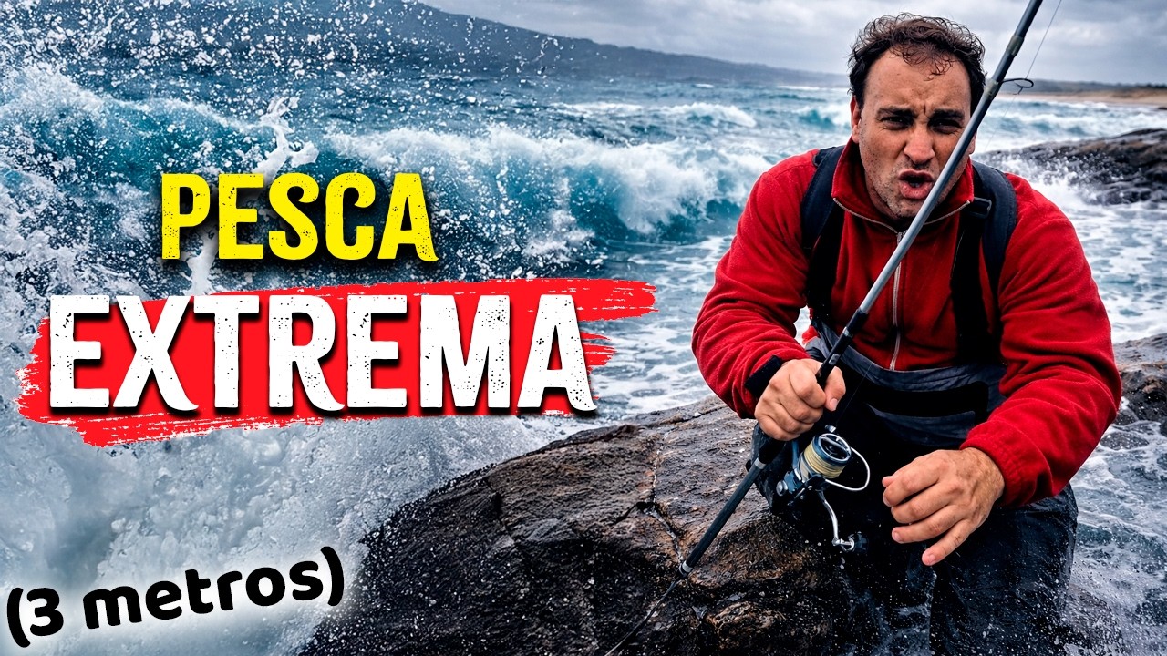 AVENTURA DE PESCA: Temporal con Olas Gigantes!!! (Picadas)